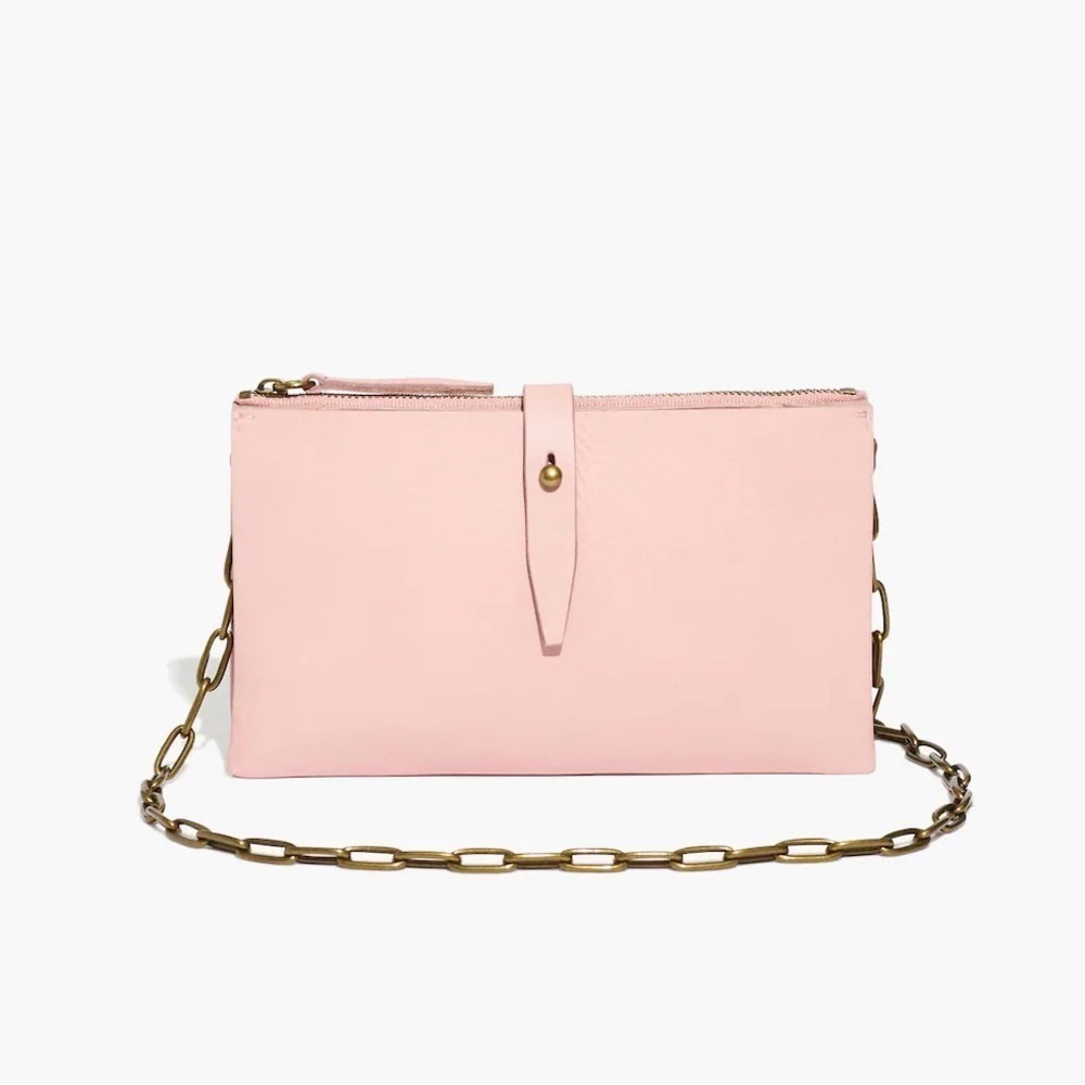 Madewell- The Transport Accordion Leather Crossbody EUC